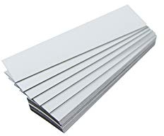 Magnet-Etiketten, Farbe (weiß, Länge 10 cm, Breite 2 cm), 25 Stück