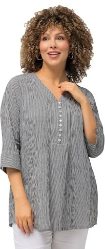 Ulla Popken Tunika Tunica, Schwarz, 46 Donna