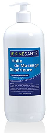 KINÉSANTÉ - Huile de massage Supérieure Neutre Très longue glisse 1000 ml