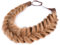 Gledola Messy Synthetisches Haar Geflochtenes Stirnband Klassisches Chunky Wide Geflochtenes Stirnband (Erdbeerblond)