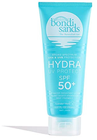 Bondi Sands Hydra UV Protect SPF 50+ Sunscreen Body Lotion | Broad Spectrum UVA & UVB Protection, Water Resistant Up To 4 Hours, Plant Based Hydration, Vegan + Cruelty Free | 150 mL/5.07 Ozz