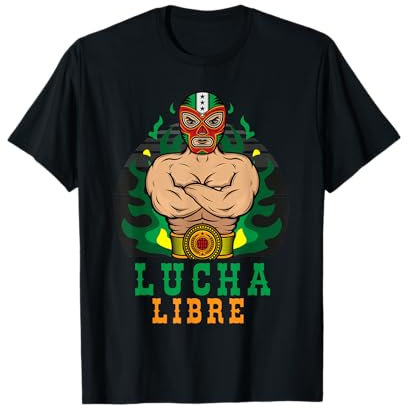 Lucha Libre oder mexikanischer Wrestling mit Maske oder Luchador T-Shirt