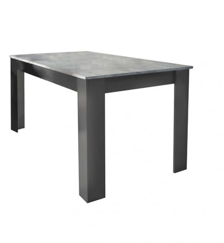 Cosma Tavolo Pepper Effetto Cemento Truciolato Antracite