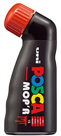 Posca MOP’R PCM-22 Water Based Permanent Paint Markers. 3mm - 19mm Round Tip for Art & Crafts. Multi Surface Use On Wood Metal Paper Canvas Cardboard Glass Fabric Ceramic Rock Stone Pebble. Box of 4