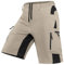 Cycorld Kurze-Hosen-Herren-Shorts, Wanderhose-Herren-Kurz-Schnell-Trocknend-Cargo-Bermuda-Cargo-Chino-Shorts-MTB-Hose Laufhose Sporthose Arbeitshosen Männer Kurz Sommerhose(Beige,M)