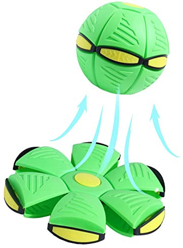 TZCIN Dog Toys Flying Saucer Ball Pet Magic Deformation UFO Toy Outdoor Sports Dog Training Equipment Dog's Play Flying Interactive Toys Flying Saucer Ball for Dogs Pet