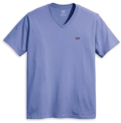 Levi's Men's Original Housemark V-Neck T-Shirt, Coastal Fjord, XL