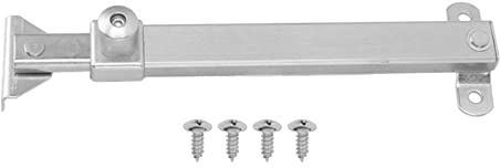 Window Hinges, Aluminum Alloy Casement Window Stays, Windproof Concealed Window Stopper for Push Out Casement with Positioning Buckle (Type 04)