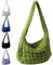 Crossbody Bag Damen Groß, Gesteppte Tasche, Puffer Bag Tote, Bauchtasche Groß, Stepptasche/Umhängetasche, Moderne Taschen Mit Breitem Schultergurt (Grün)