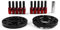 Spurverbreiterung,Spurplatten 15mm 5x120mm 72.56mm Hubzentriker-Radabstandshalter M14x1.25 Verjüngende Bolzen geeignet for den Einsatz for BMW F. Serie F10 F12 F13 F01 F02 F30 Zubehör (Color : Red bo