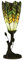 Clayre & Eef Tiffany Tischlampe Ø 15x42 cm Grün Glas Schreibtischlampe Tiffany