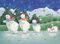 chemstickattack Nostalgischer Adventskalender A4 llustige Eisbären-Familie