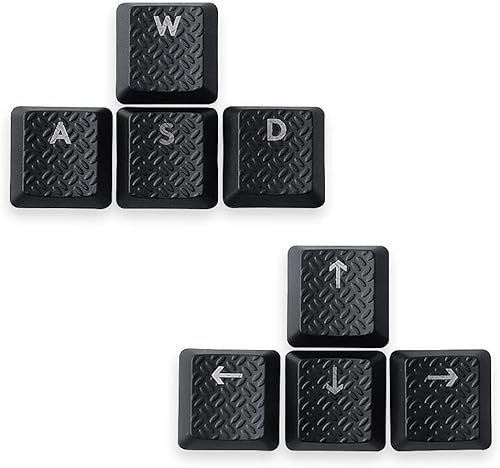 Game specific anti slip keycaps suitable for Logitech G913 G915 G815 G915TKL mechanical keyboard (8 keycaps with black texture)