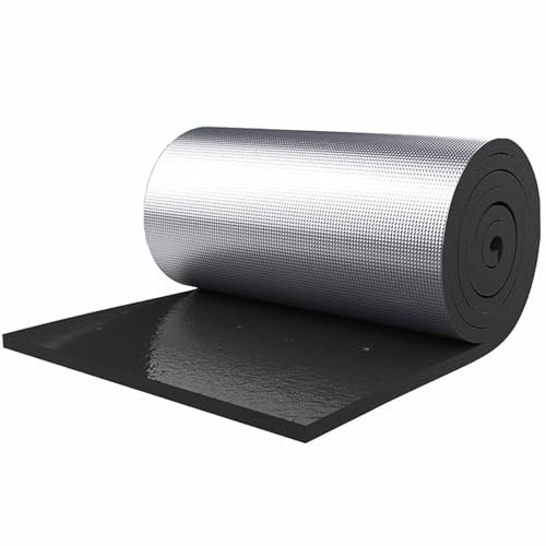 PYJYWAN Isolierfolie Selbstklebend, Dämmmatte, Reflexionsfolie, thermischer Winter, nachhaltige Isolierung im Sommer, Energie sparen, kein Reißen, stanzfrei, for Böden, Dächer, Garage(Color:5cm Thickn