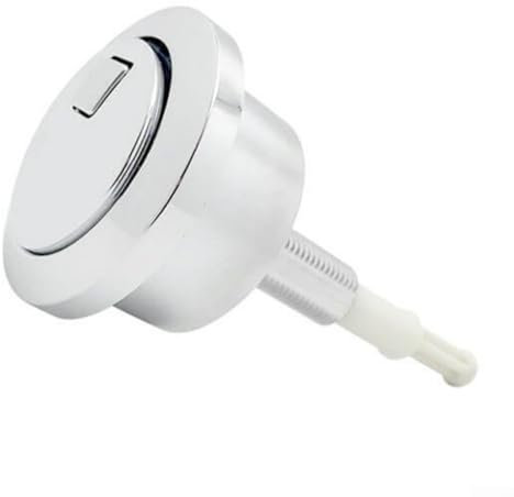CaScab Pulsante a doppio scarico cromato per WC con pulsante di scarico WC Sistema di scarico Serbatoio di ricambio per WC a doppio scarico Pulsante