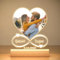 Personalised Photo Frame, Personalised Picture Frame with Night Light, Customised Photo Frames, Personalised Anniversary Birthday Gifts for Women Men Her Him Girlfriend Boyfriend