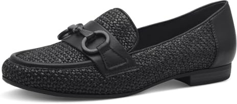 Jana Damen Slipper Runde Spitze Vegan, Schwarz (Black), 41 EU