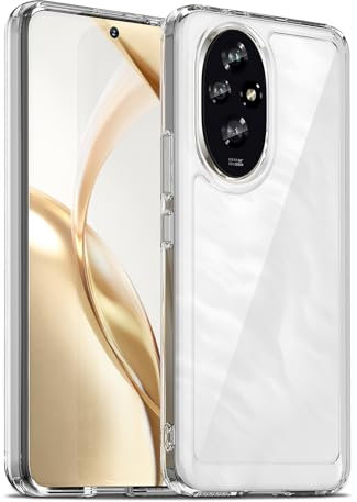 Liisooka Case for Honor 200 5G, Military Grade Drop Protection Phone Case, Yellowing Resistant, Anti-Scratch Hard PC Back, Shockproof Hard Ultra-Thin Protective Cover, Clear