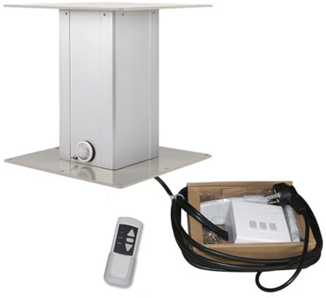 Élévateur de table basse électrique, ajuste automatiquement la hauteur/fonction de détection intelligente du corps humain anti-pincement, adapté à la table de finition familiale,46-Type-Silver