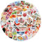 Japan Reise Aufkleber 64 pcs, Aquarellen Fuji Sakura Landmark Stickers