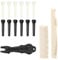 Giantree 12 Pcs Acoustic Guitar Bridge Pins with Bridge Pin Puller Remover & Guitar Bridge Saddle and Nut, Acoustic Guitar Pegs Replacement Parts and Accessories