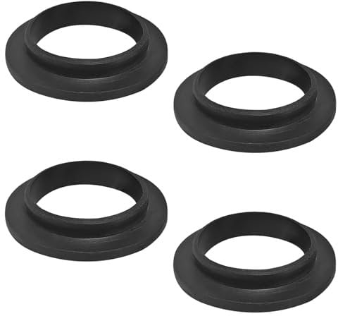 Qrity 4 Pezzi Guarnizione Sifone, Rondelle in Siliconico, 40mm Guarnizione di Ricambio, Guarnizione Sifone per Lavabo