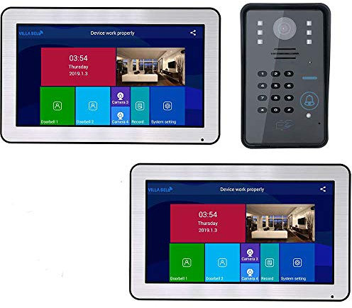 UQACHG Supporto remoto pollici RFID Password Video campanello citofono sistema con telecamera AHD 720P