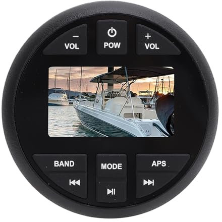 MP3 MP4 WMA FLAC Marine Radio System, 45W X 4 Boot Yacht RV Media Player, Audio, EQ -Einstellungen, IPX6 Wasserdicht