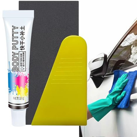 Rebouche Mastic de réparation pour rayures profondes | Kit de restauration pour peinture automobile endommagée, éclats, fissures et retouches sur voitures, motos et camions