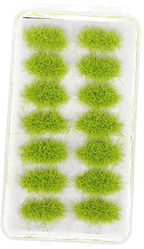 DOITOOL Miniature Model Grass Tufts DIY Fake Grass Decor for Sand Table and Scenic Landscapes for Model Railroads and Micro Landscapes