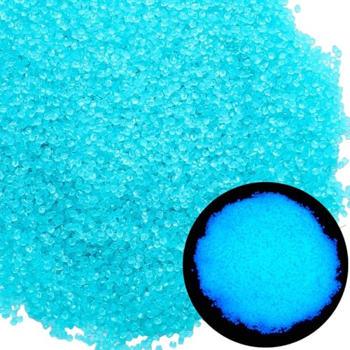 Fonyiunce 10000 Stücke Leuchtsteine, 3-5 mm Edelsteine, Fluoreszierende Steine, Dekorative Steine, Leuchtsteine Garten Kieselsteine, für Garten Aquarium Kinderzimmer Balkon Deko