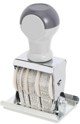 DOITOOL Einstellbarer Rollstempel -2033 Robust Tragbar für Büro und Schule Vielseitiger Selbstgemacht Stempel für Scrapbooking und Planer