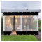 Pergola Seitenteile Transparente Planen Wasserdicht mit Reißverschlusstür Außenvorhang for Veranda, Pavillons, Camping POCHY(1.2x2m/3.9x6.5ft)
