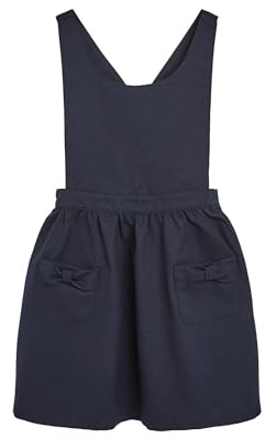 NEXT Mädchen Standard Trägerkleid mit Schleife Marineblau Numeric_122