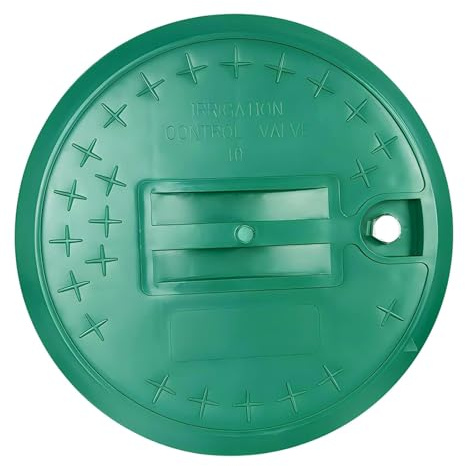 KESOTO Valve Box Cover, Accessory, Round, Practical, Professional, for Sprinkler Irrigation Control, for Lawn, 10 inch