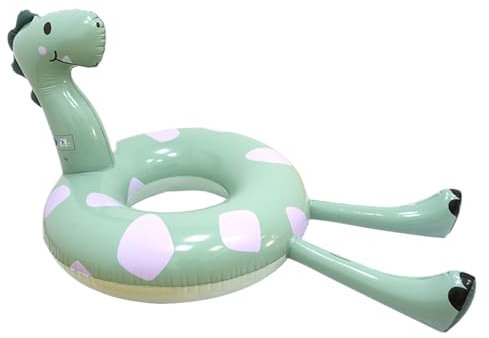 Dinosaurier Schwimmring PVC Aufblasbar - Extra Groß & Dickwandig Für Erwachsene Und Jugendliche, Ideal Für Freibad Sommerurlaub Seefahrt (96x31.8cm Leicht)