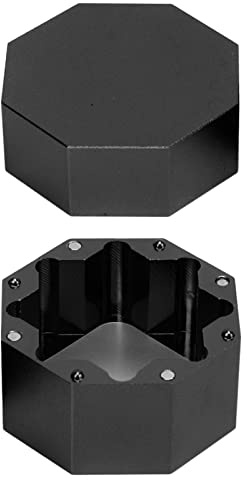 Pool -Kreidehalter, Billard -Kreidehalter Aluminiumlegierung Achteckiger Universeller Billard Kreidekoffer mit Eisenblatt Cue für Zubehör