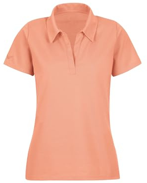 Trigema Damen Poloshirt ohne Knopfleiste Puder XL