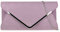 Girly Handbags Womens Envelope Clutch Bag (Lilac)