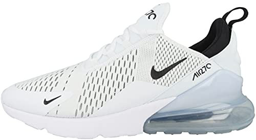 NIKE Men's Air Max 270 Sneaker, White White Black White 100, 11 UK