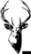 SUPERSTICKI Hirsch REH Geweih Deer Jäger jagt ca 15 cm Tuning Racing Rennsport Motorsport Deko Rennen aus Hochleistungsfolie Aufkleb