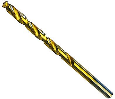 HSS-TiN Metall-Spiralbohrer DIN 338 13,0mm geschliffen (Titannitriert, für Metal und Edelstahl, Profiqualität, lange Lebensdauer)