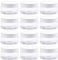BUYGOO 12Pcs 100ml Clear Plastic Jars with Lids Small Plastic Storage Containers Transparent Little Jars for Slime, Spice, beans, pulses and snacks and more Food