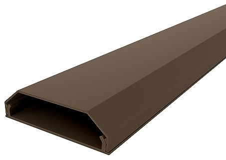Onpira® Kabelkanal aus Aluminium in 5 Farben insgesamt in 40 Varianten zum auswählen (50x750mm, Braun Selbstklebend: Nein)