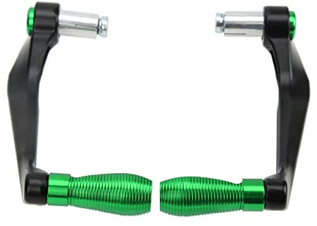 Protezione per Leve del Motociclo, 2 Pezzi Set di Protezioni per Leve del Motociclo Protezione del Manubrio della Frizione del Freno in Lega di Alluminio per Mountain Bike/auto Elettriche(verde)