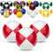 Juggle Dream 3X Pro Thud Jonglierbälle - Set mit 3 professionellen Jonglierbällen mit kostenlosem Online-Lernvideo, perfekt für Anfänger und Experten (Weiß/Rot)