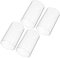 Sewroro 4Pcs Clear Glass Chimney Kerzenhalter Offen Geöffnet Borosilikat Glasskerlehre Zylinder Kerzenröhrchen Schatten Windschutz für Säulenkerzen 6X15 cm