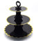 Tumtanm 3-Tier Cardboard Cupcake Stand, Disposable Cupcake Display Tower Stand for Holiday Wedding Birthday Party Black