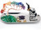 Carselage Elefanten-Ringhalter für Schmuck, Elefanten-Geschenke für Frauen, Chakra-Kristall-Baum-Ringschale, Ohrringe, Box, Organizer, Schmucktablett, Wohnzimmer, Heimdekoration, Muttertagsgeschenk