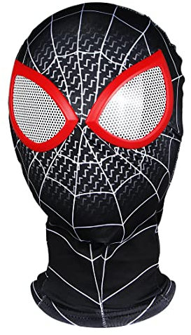 Philoctes Maschere Spider Eroi per Bambini, Maschera a Testa Ragno per Bambini, Cosplay Copricapo Integrale Copertura testa, Maschere 3D Hero Ragazzi, per Carnevale,Halloween
